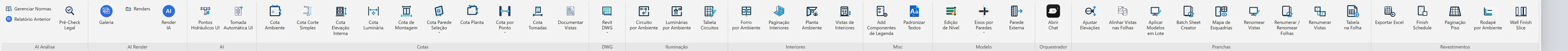 Barra de ferramentas no Revit 2026